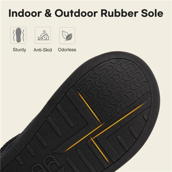 Women's Warm Chenille Knit Bootie Slippers Memory Foam Comfy Suede - Picture 4 of 7